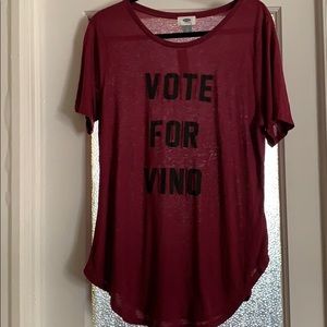 Old Navy Vote for Vino T-Shirt